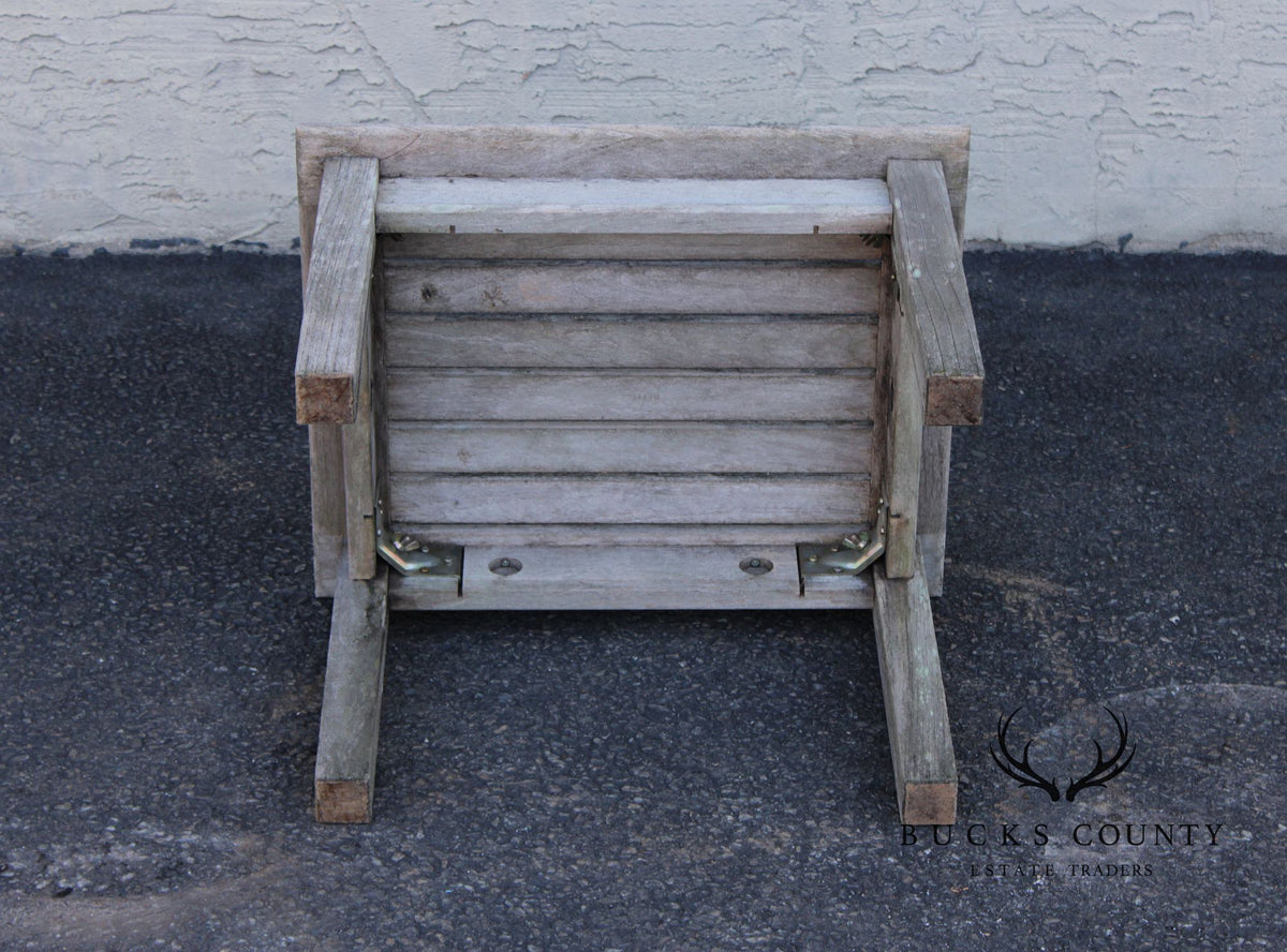 Gloster Pair of Teak Outdoor End Tables