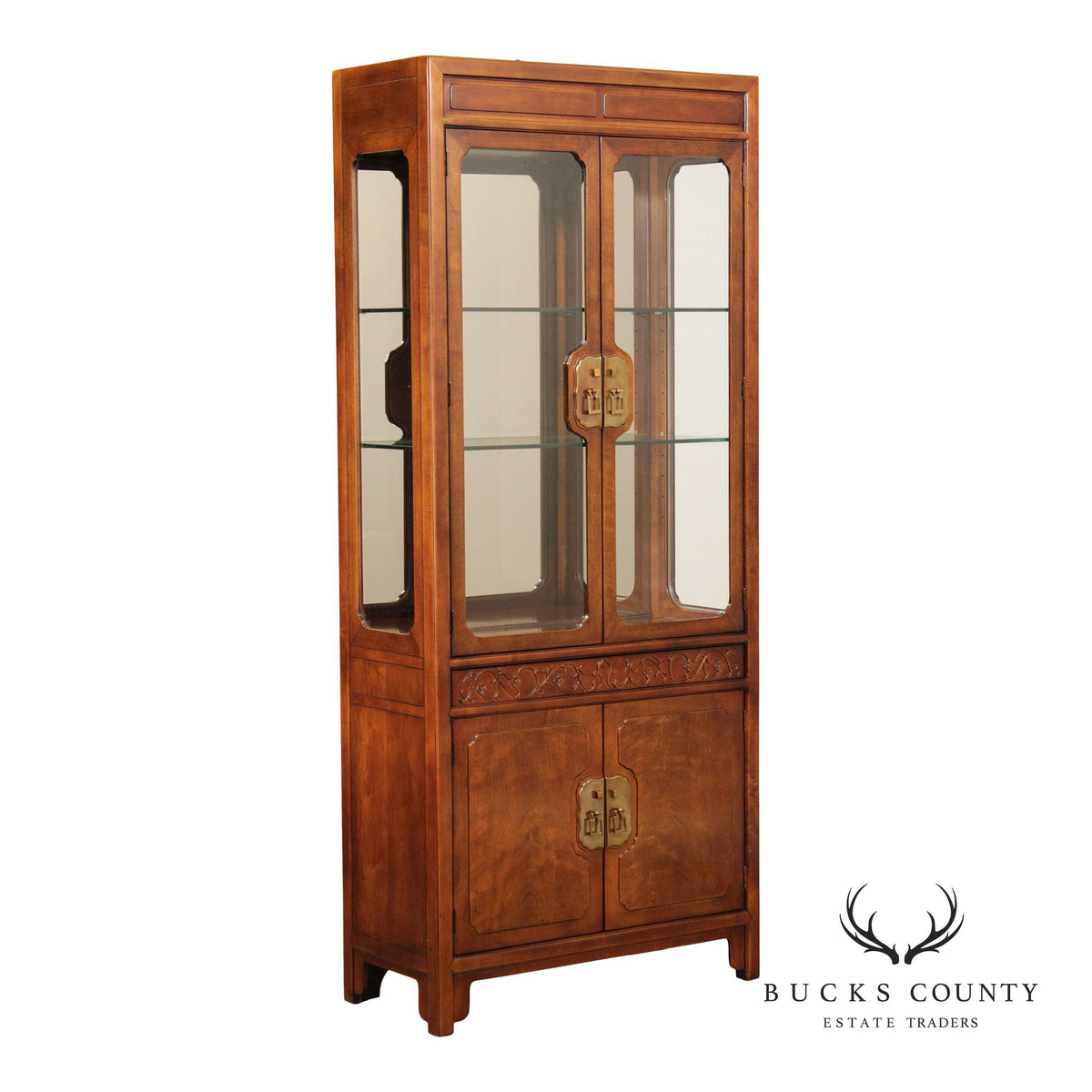 Henredon 'Folio 16' Asian Inspired Display Cabinet