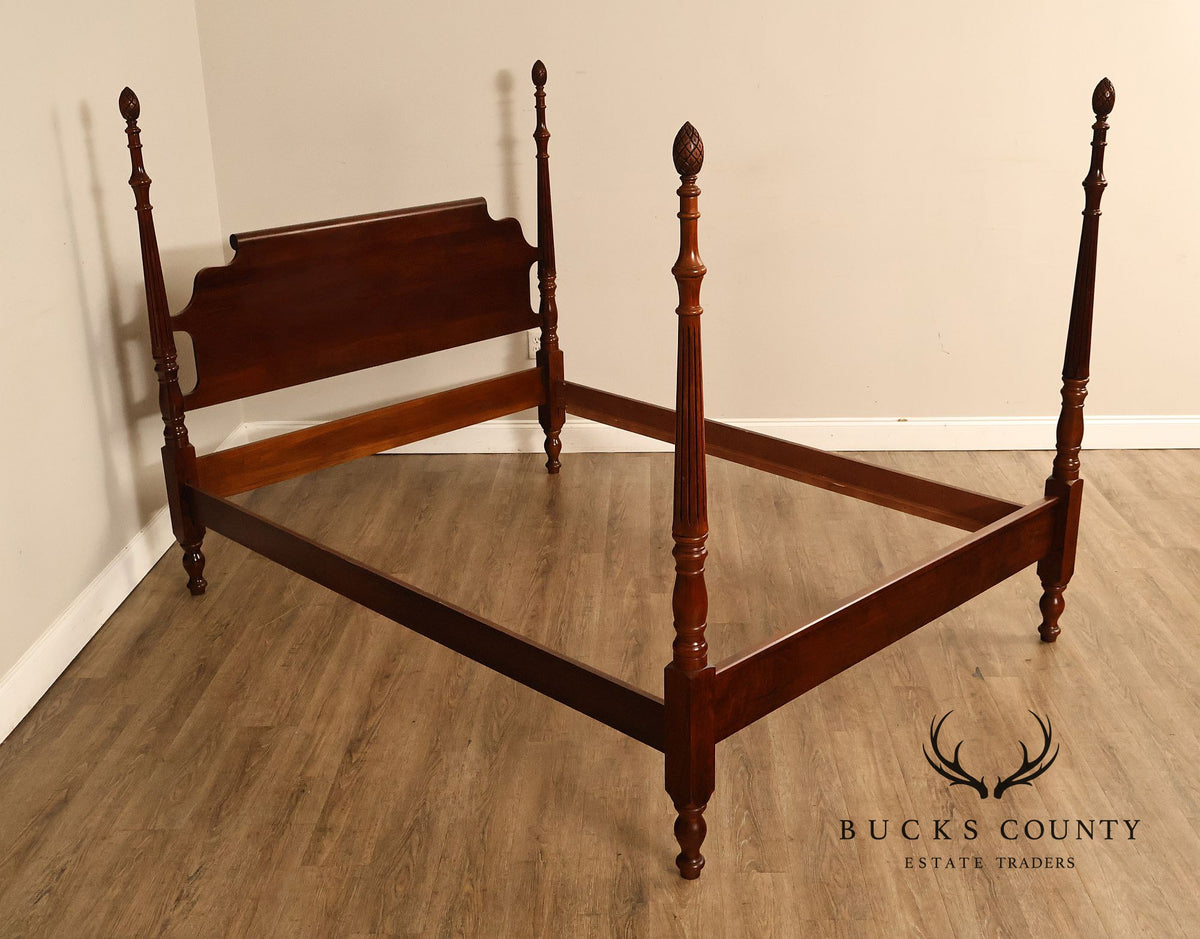Statton Colonial Revival Cherry Queen Poster Bed