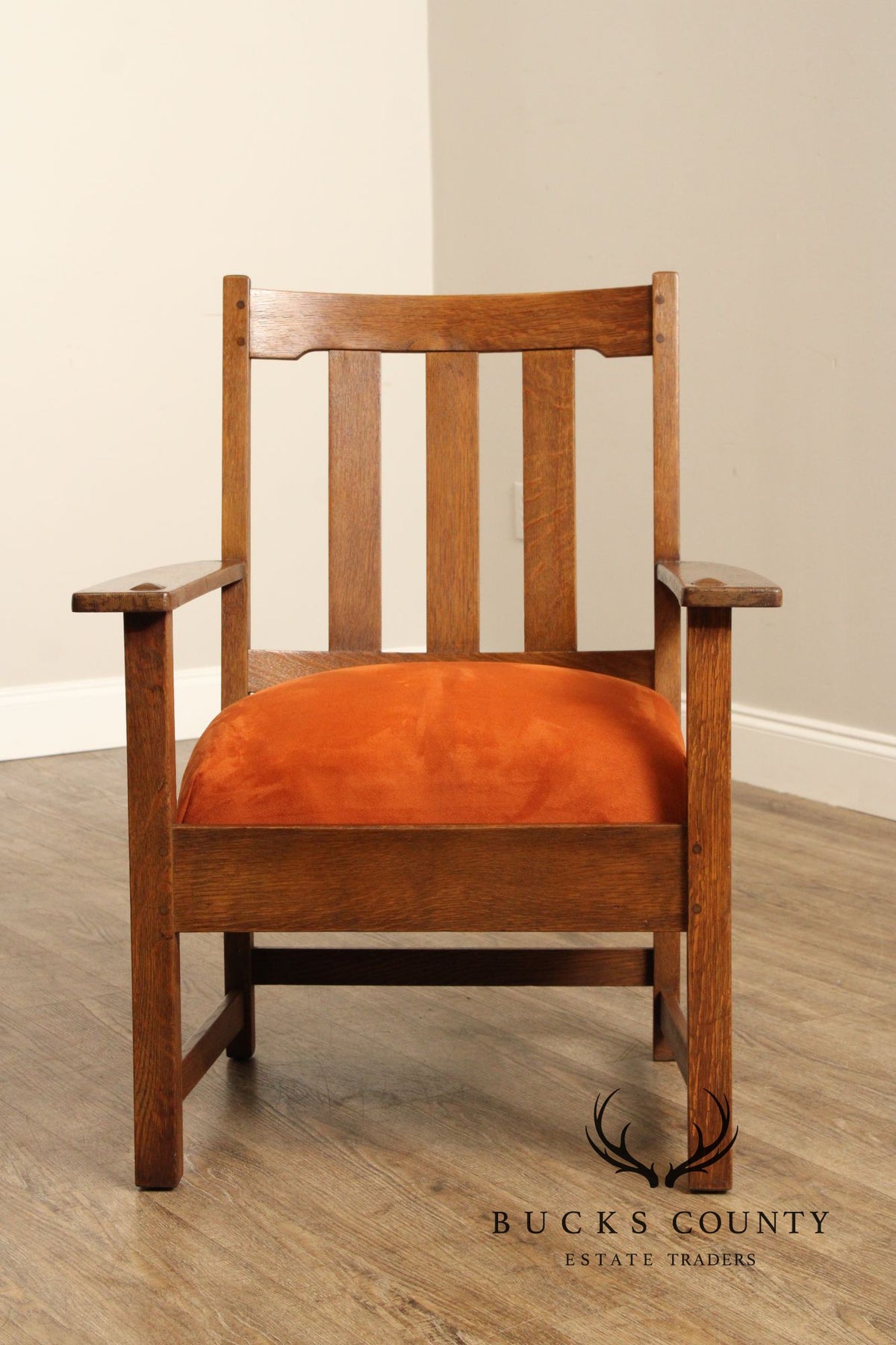 Limbert Antique Mission Oak Armchair