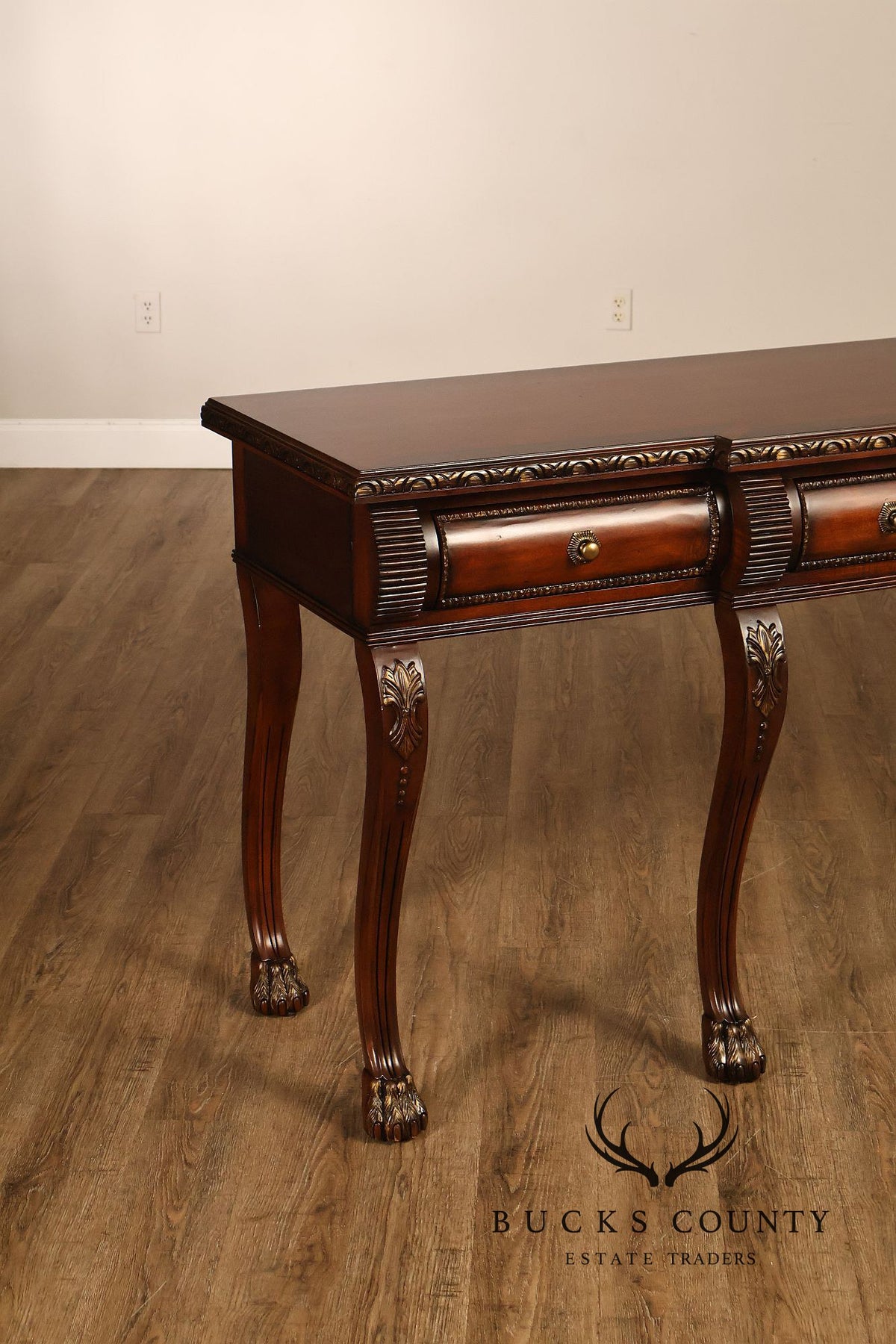 Century Furniture Georgian Style Mahogany Console Sideboard