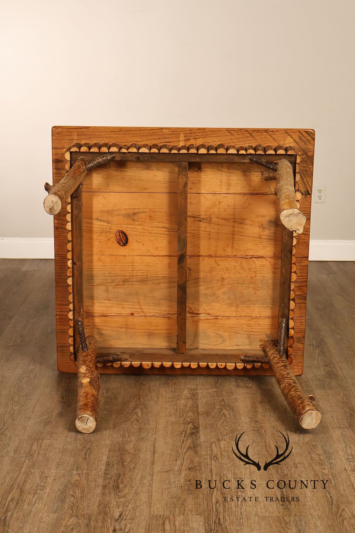 Appalachian Rustic Furnishing Trout and Perch Game Table