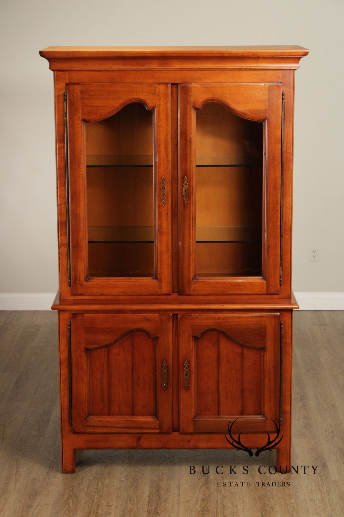 Guido Michele Italian Provincial China Display Cabinet