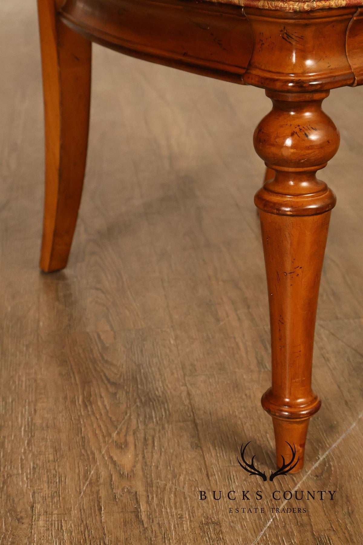 Thomasville Set Of Five Louis XVI Style Oval Back Dining Chairs