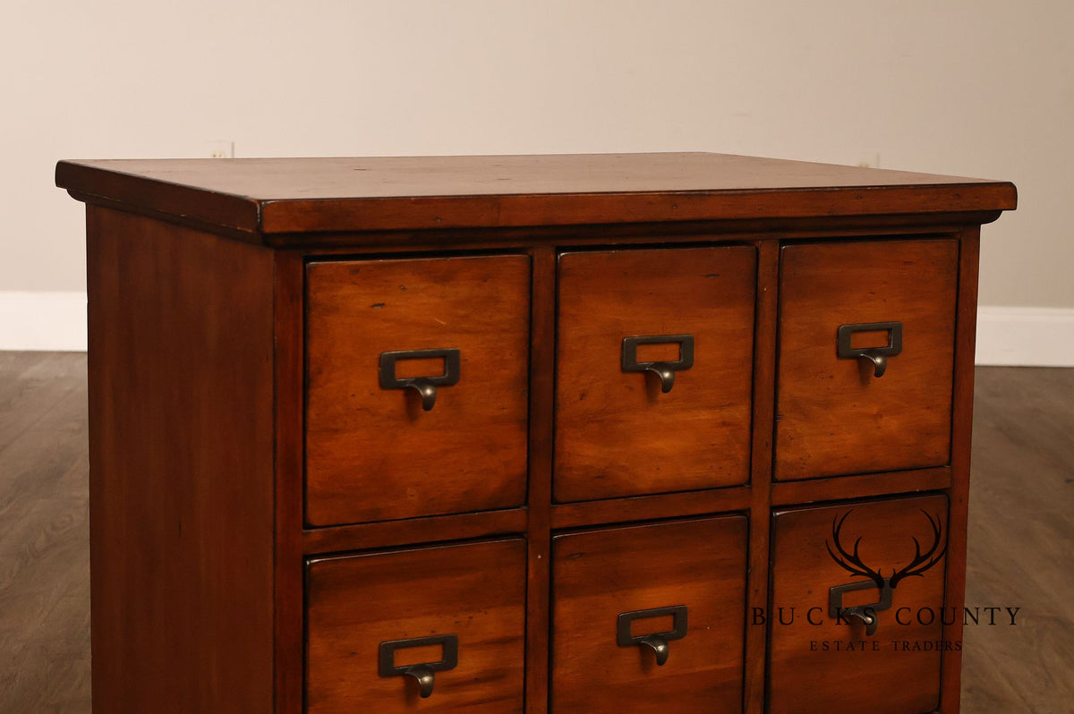 Ethan Allen Country Craftsman Apothecary Style Nine Drawer Chest