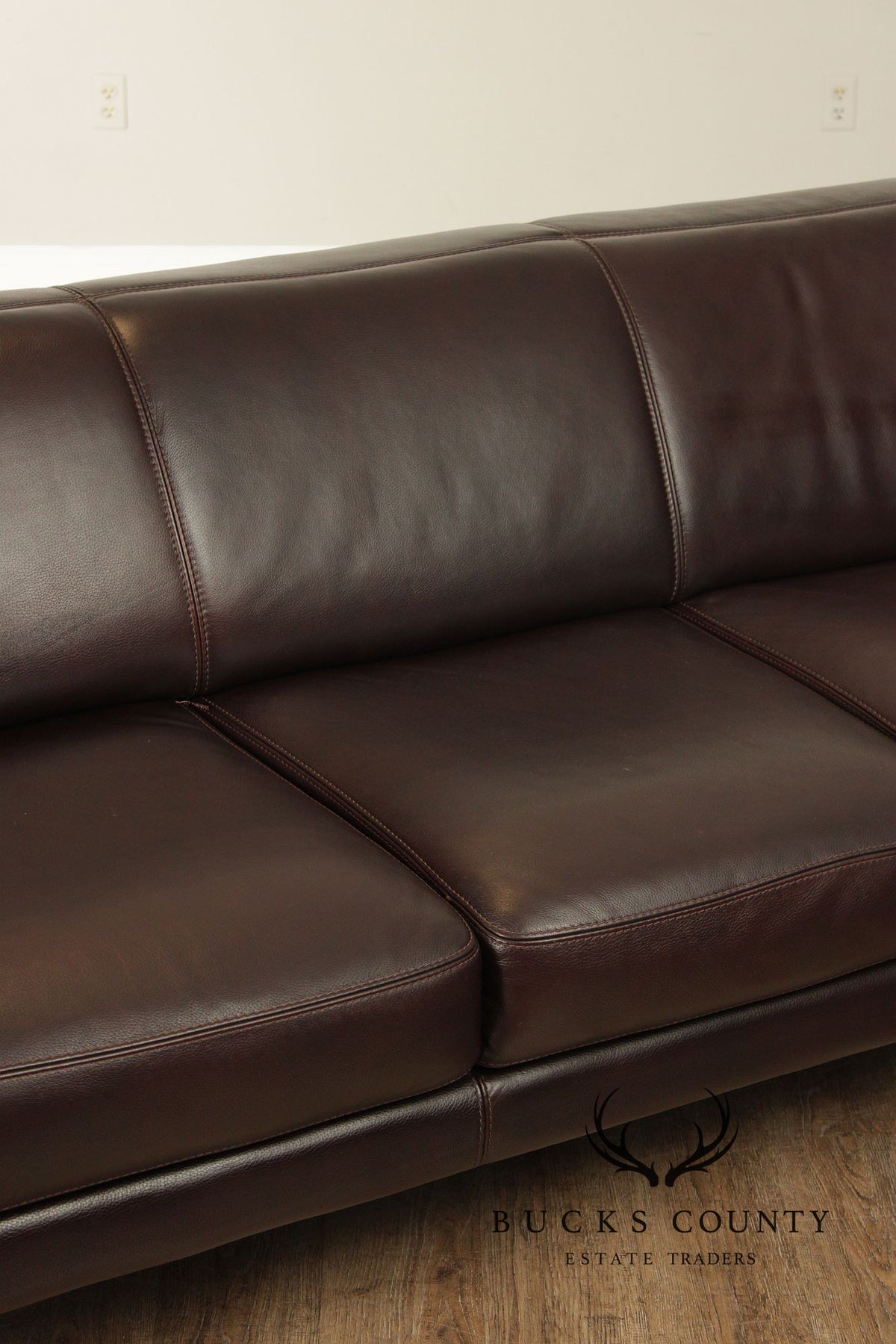 Chateau d’ Ax Brown Italian Leather Sofa