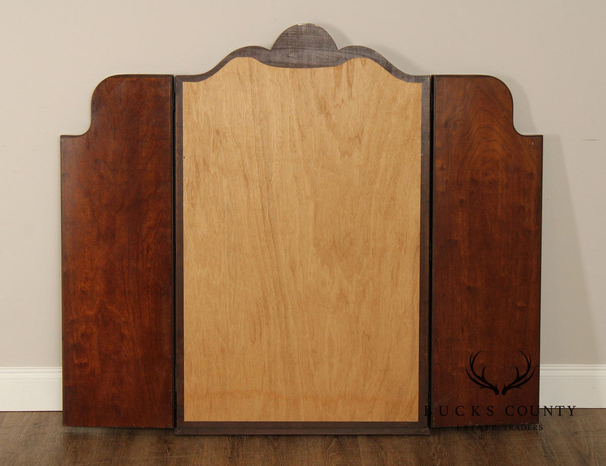 Harden Queen Anne Style Cherry Tri-Fold Dresser Mirror