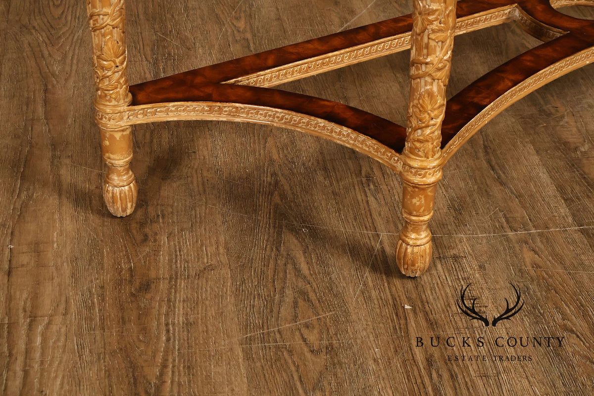 Theodore Alexander French Louis XVI Style Demilune Console