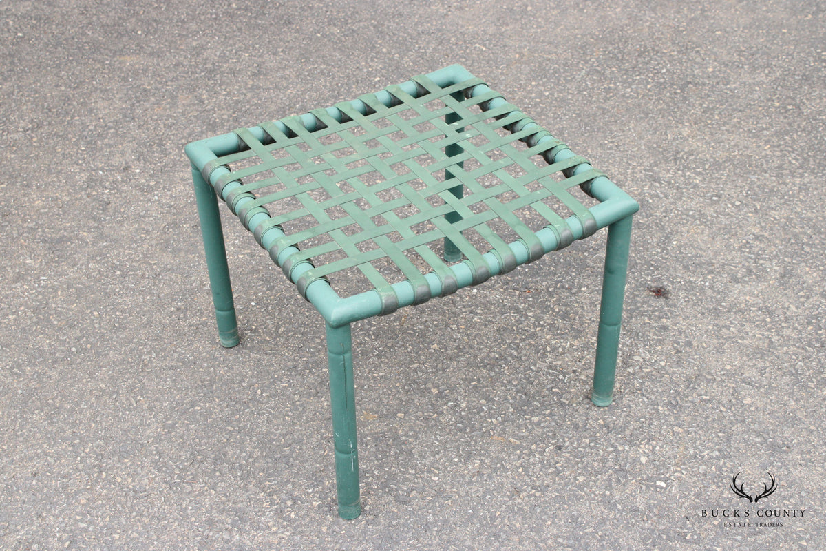 Hauser Vintage Pair of Faux Bamboo Outdoor Patio Stools