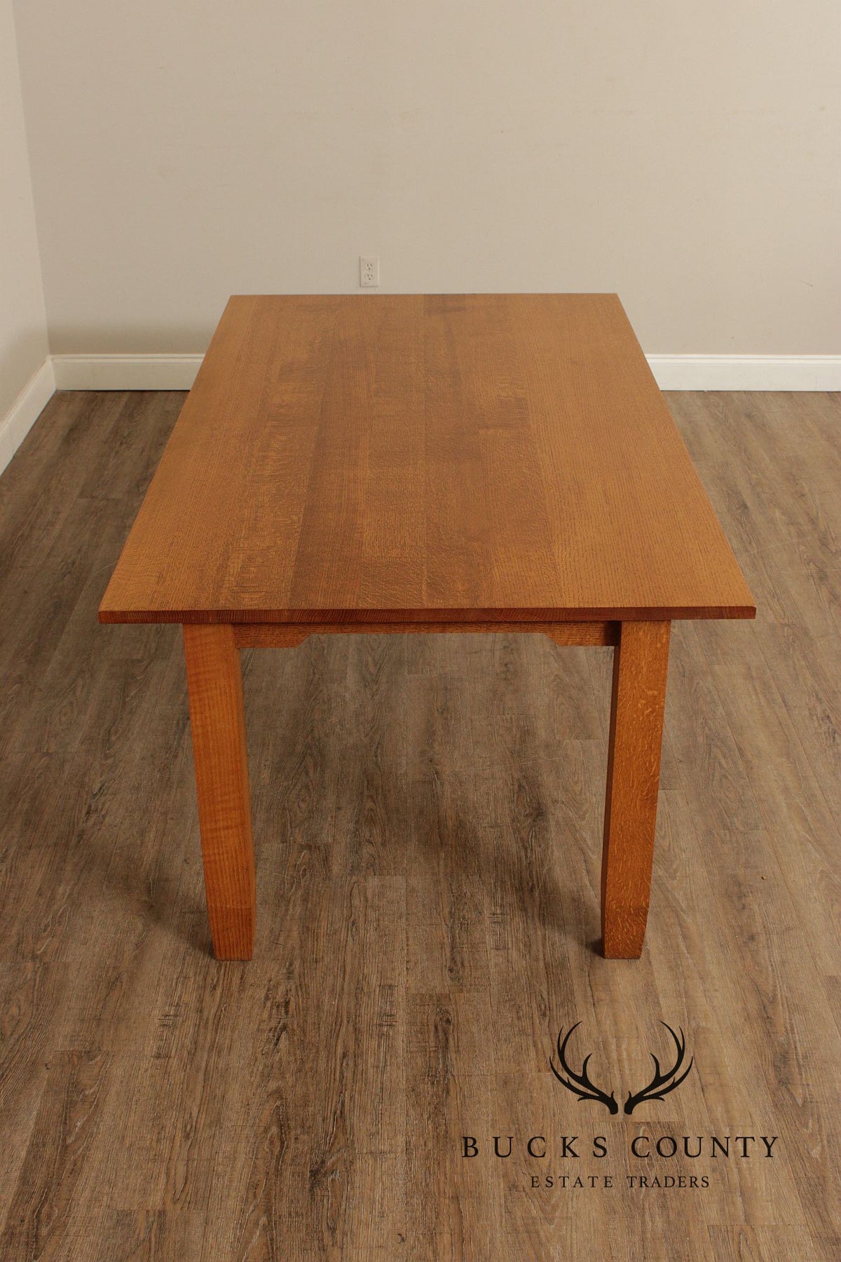 Mission Style Solid Oak Dining Table