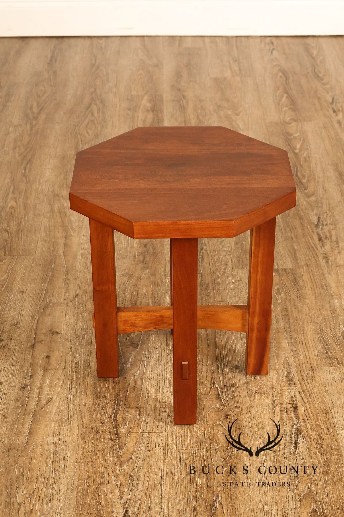 Stickley Mission Collection Cherry Octagonal Tabouret