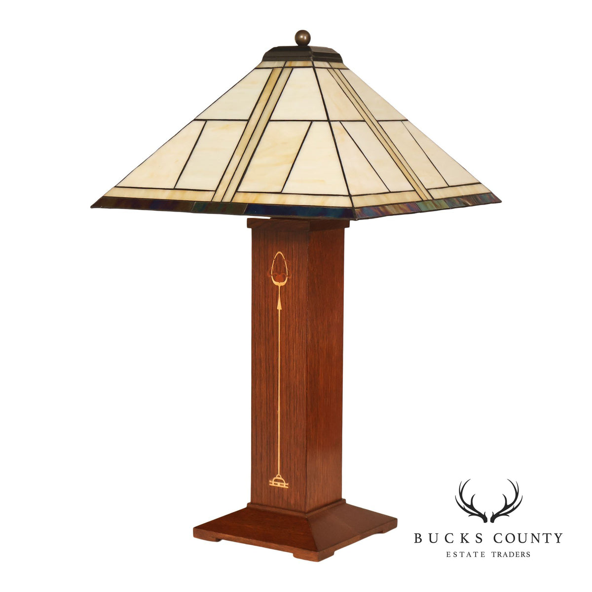 Stickley Mission Collection Oak Ellis Table Lamp