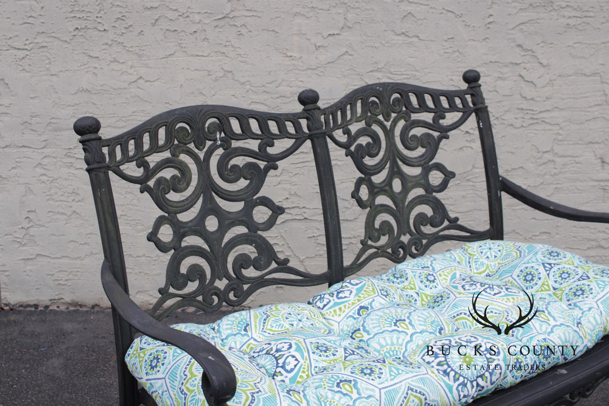 Quality Cast Aluminum Outdoor Patio Settee