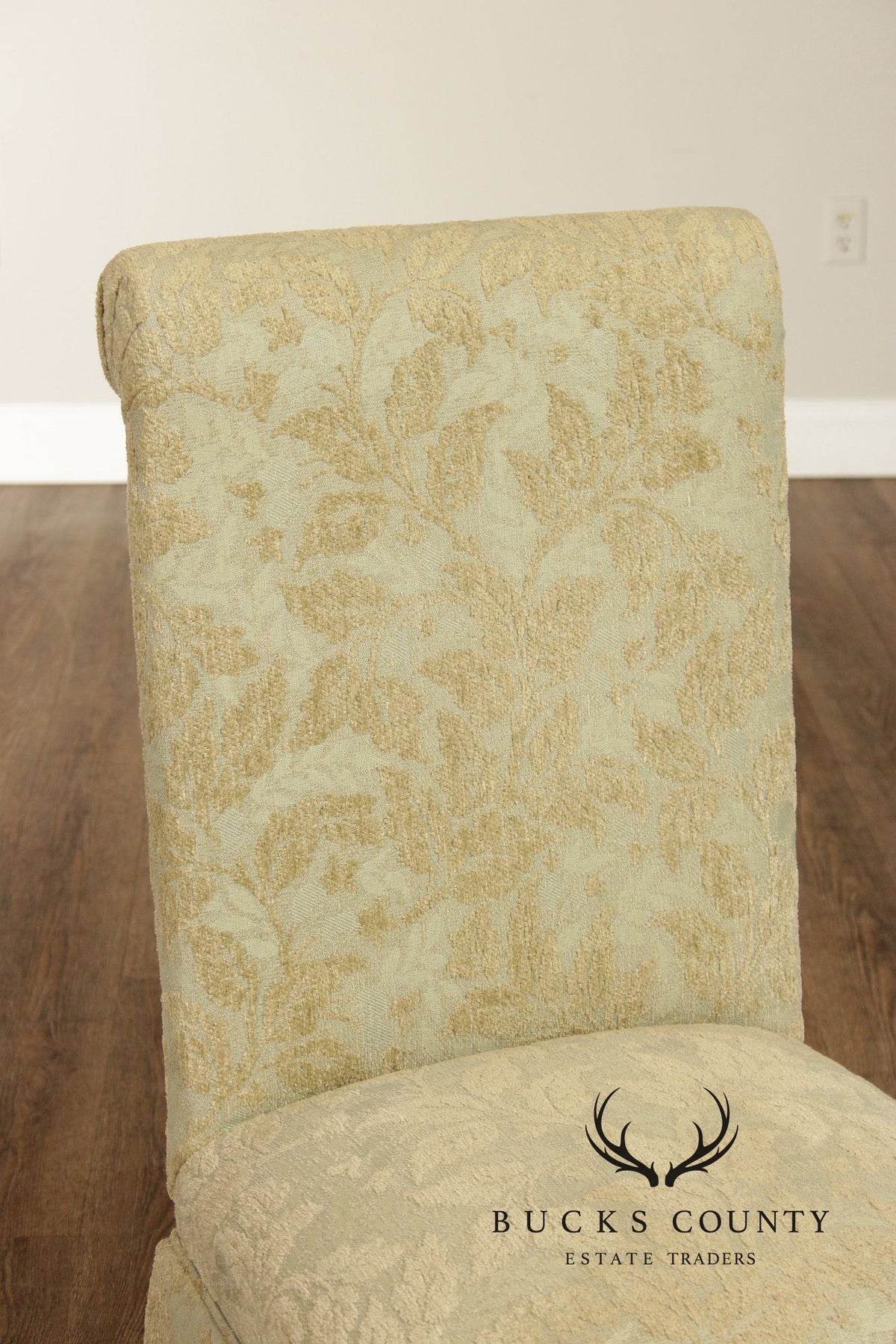 Pair of Upholstered Slipper Dining Side Chairs