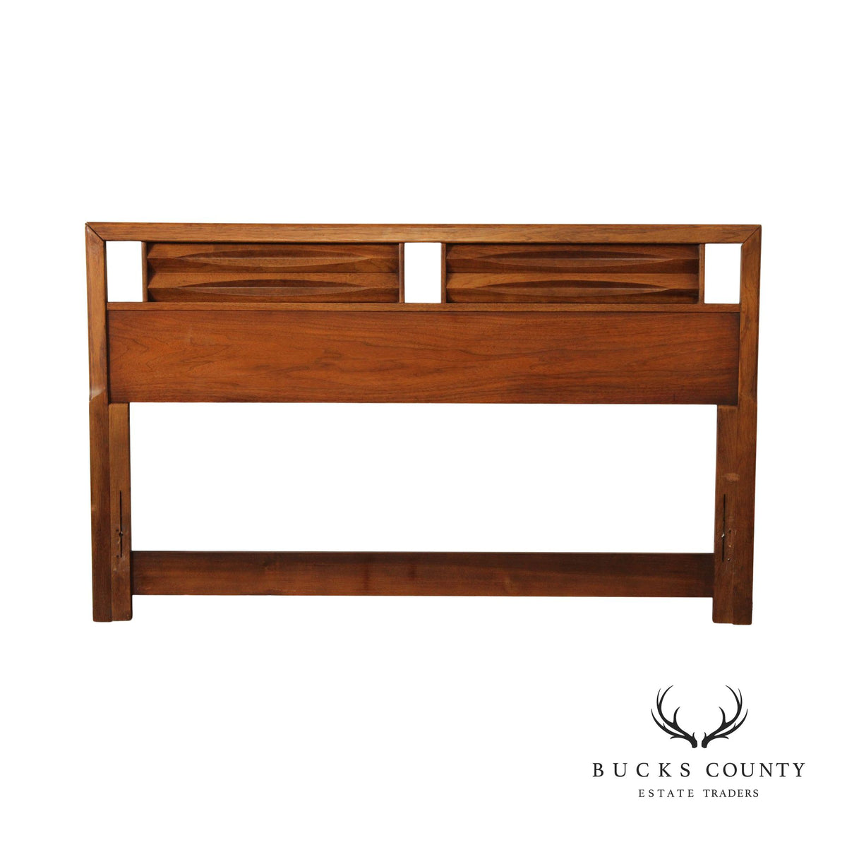 Mid Century Modern Walnut Queen Headboard