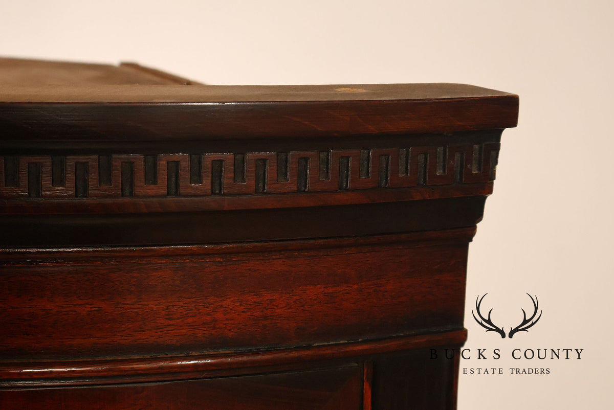 Drexel Travis Court Mahogany Bow Front Corner Cabinet