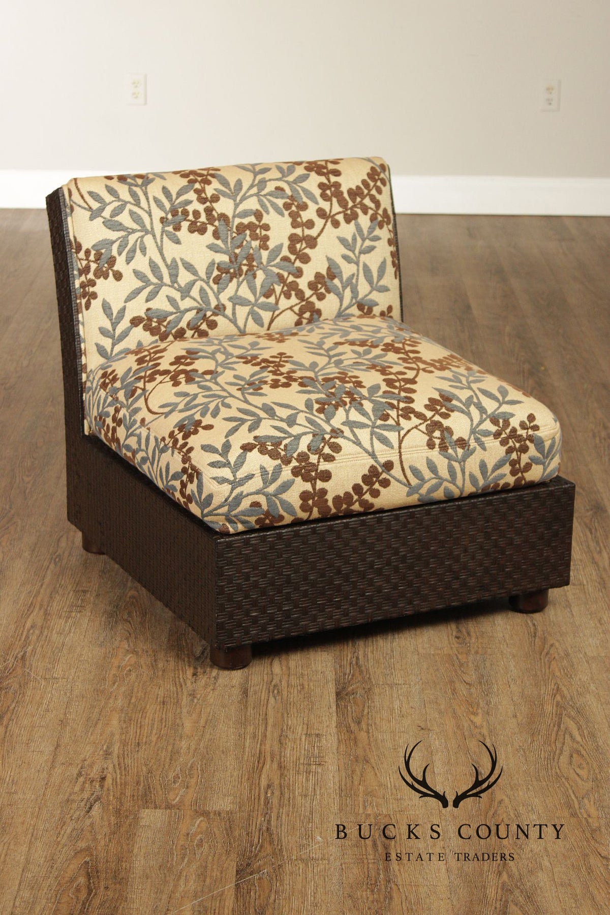 Orlando Diaz-Azcuy For McGuire Cambay Woven Wicker4 Part Sectional Sofa