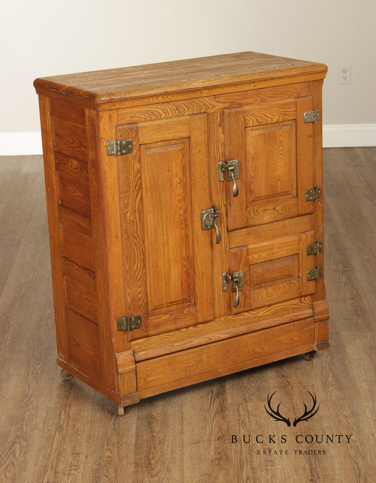 M. Poet & Sons Antique Oak Ice Box