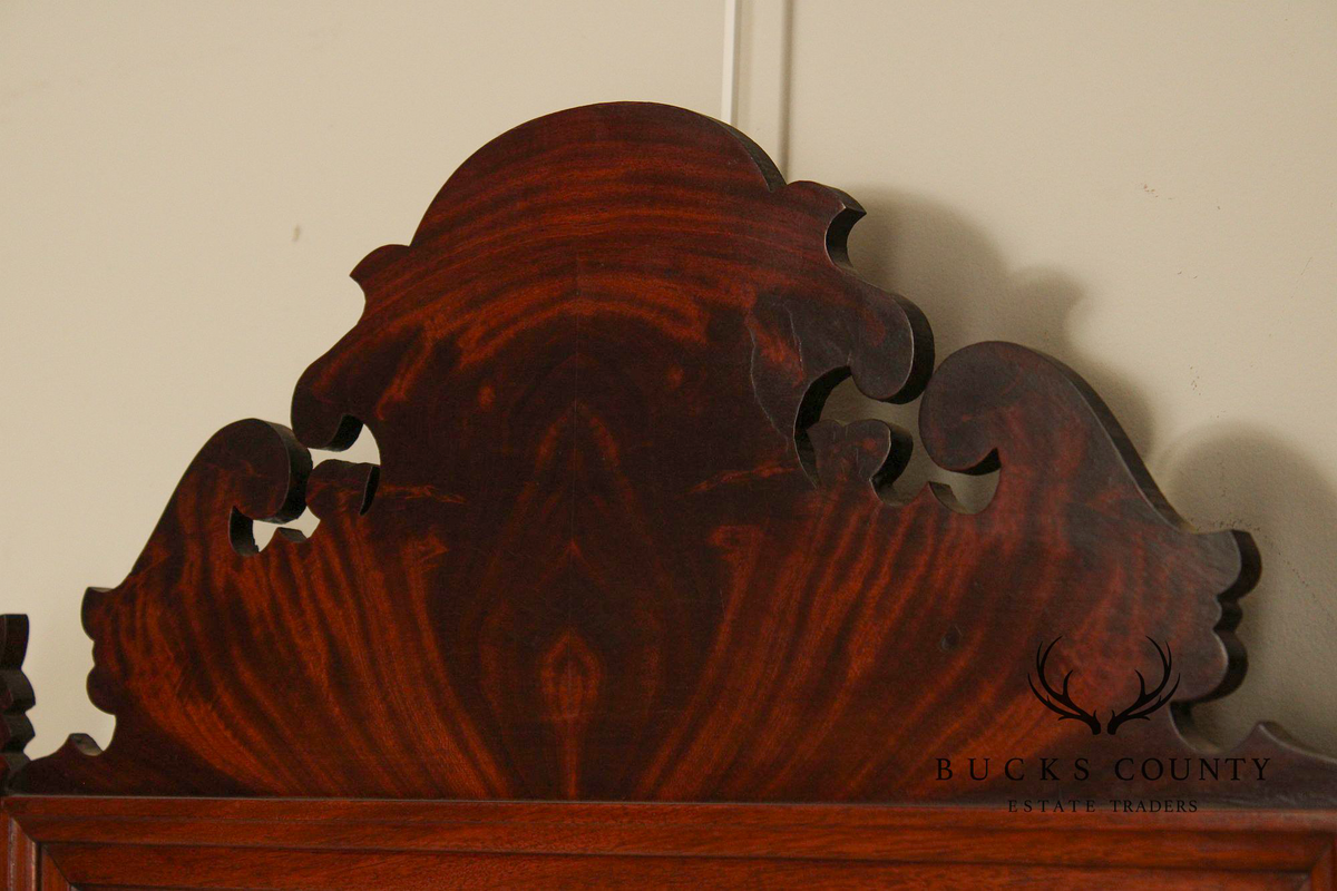 Chippendale Style Custom Quality Mahogany Wall Mirror