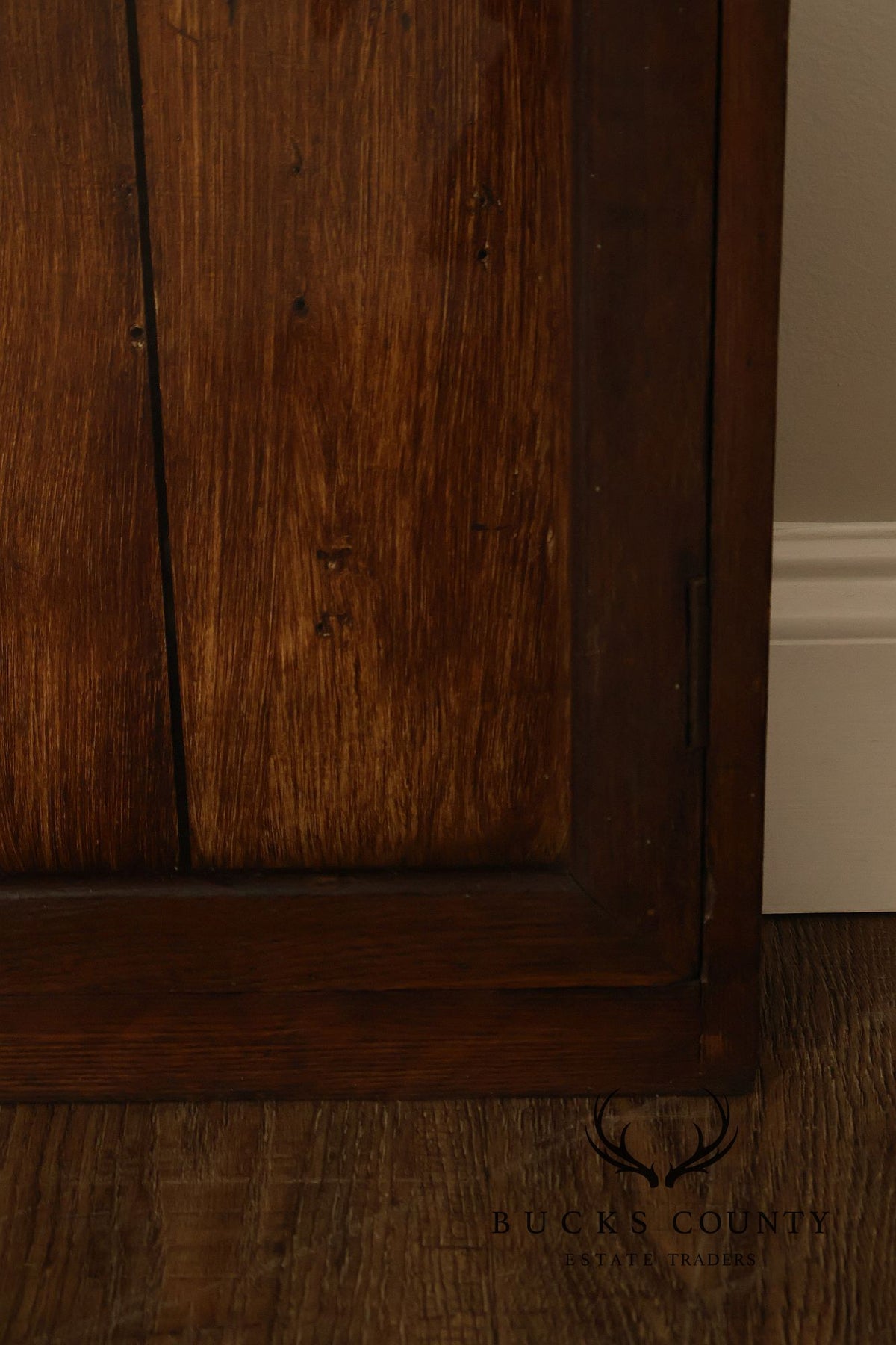 Antique Oak Shadowbox Display Case