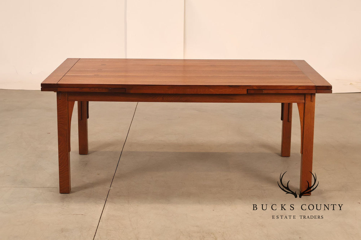 Stickley Mission Collection Oak Extendable Dining Table
