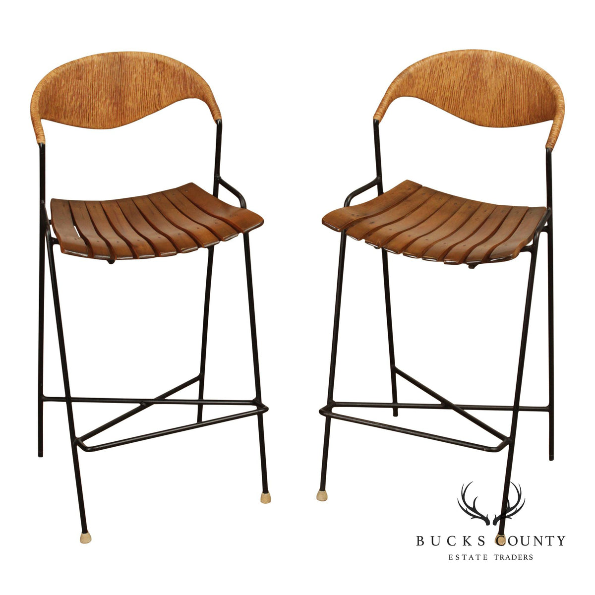 Pair of Mid Century Modern Bar Stools