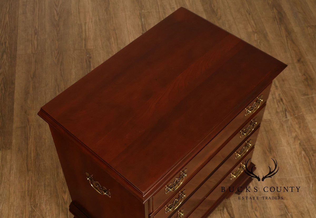 Ethan Allen Georgian Court Collection Pair Of Cherry Nightstands