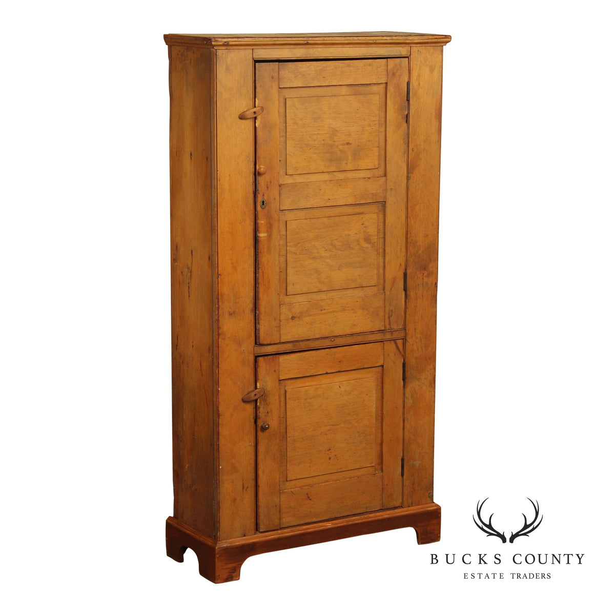 Antique American Primitive Pine Pantry Cupboard