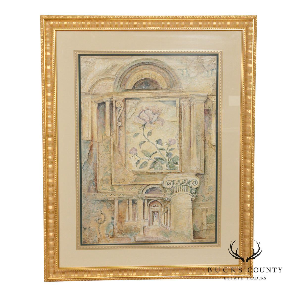 Arnold Iger Surrealist Style Framed Print, 'Imperial Peony'