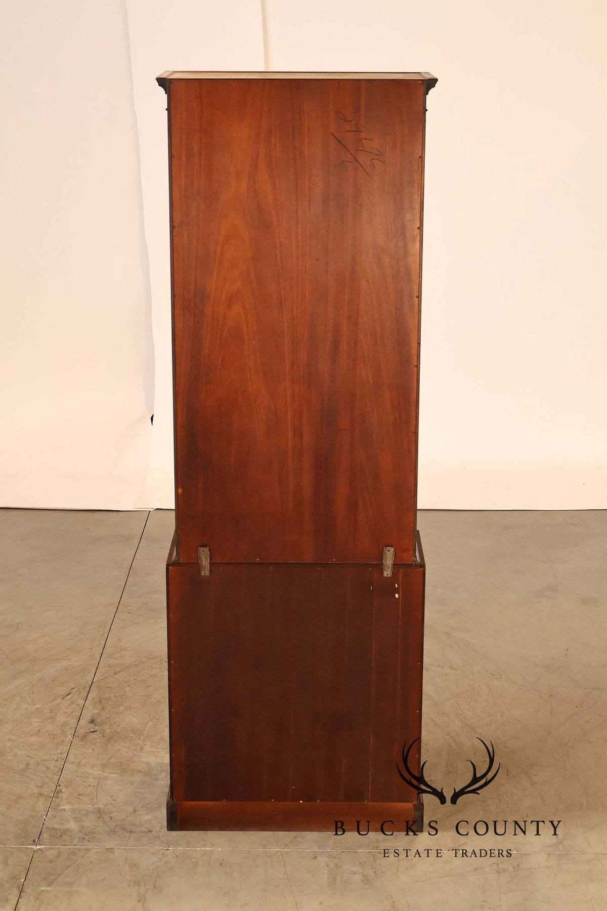 Kittinger Georgian Style Mahogany Secretary Bookcase