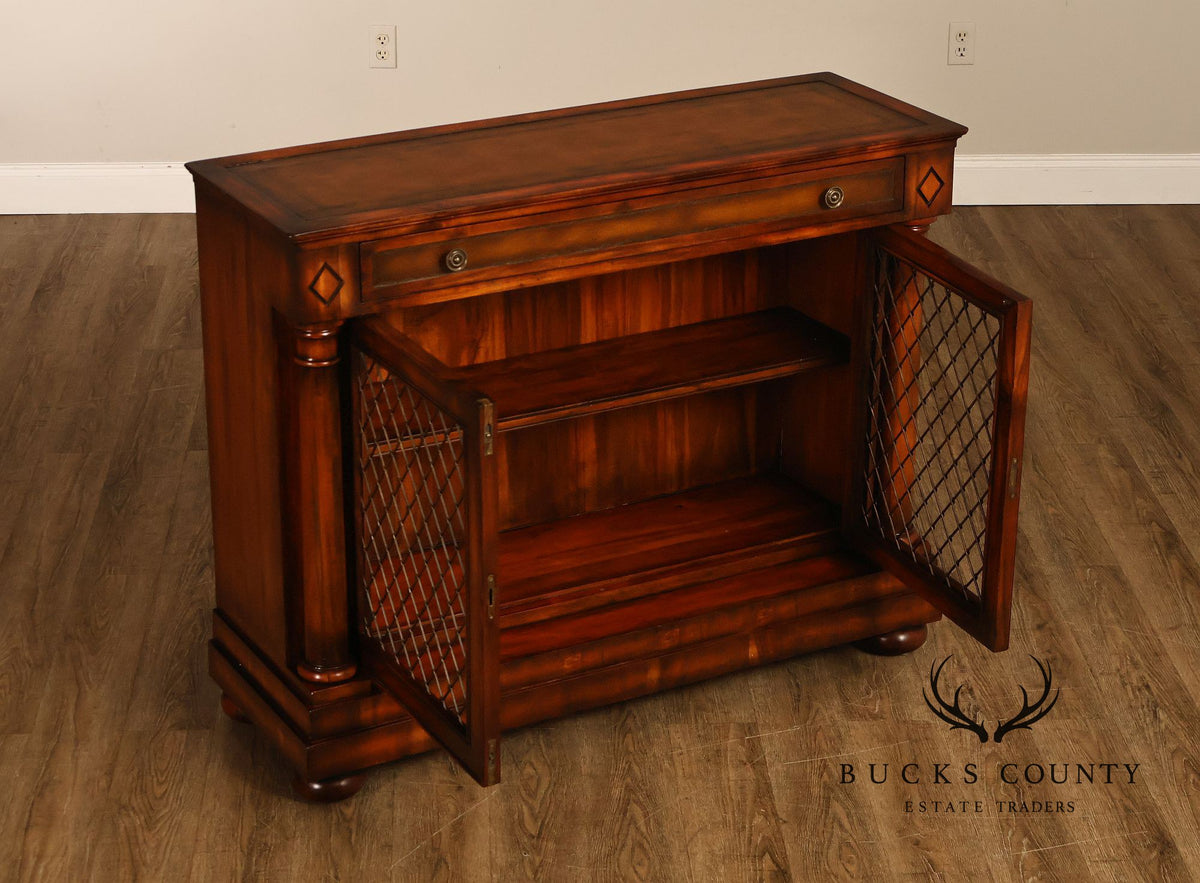 John-Richard Regency Style Leather Top Server Cabinet