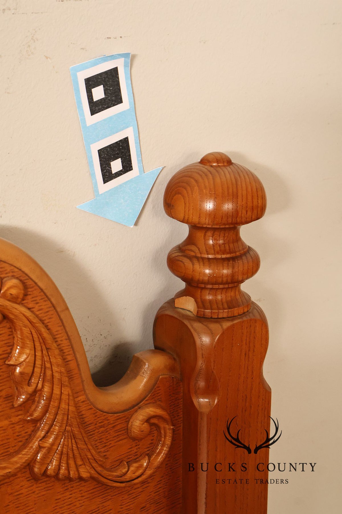 Lexington Furniture Victorian Revival Oak King Size Headboard