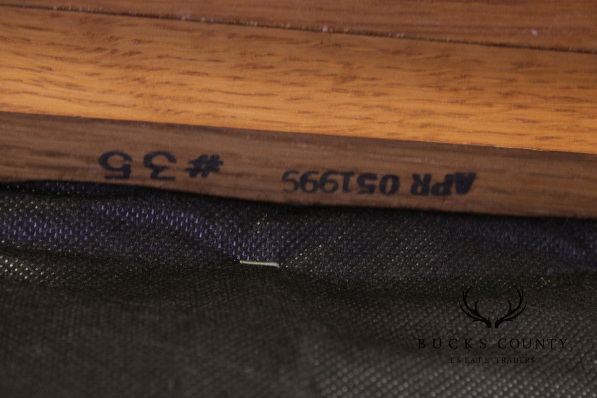Stickley Mission Collection Oak Spindle Settle
