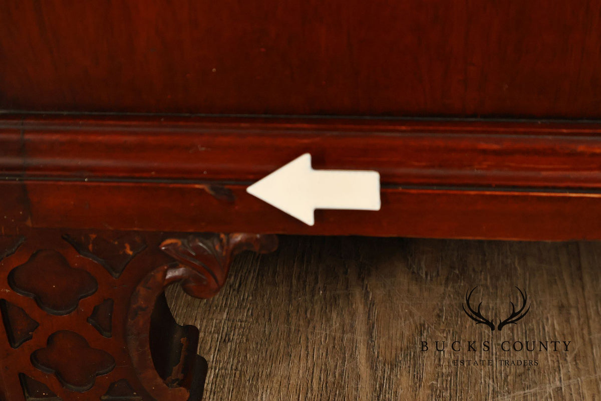 Chippendale Serpentine Mahogany Sideboard Server