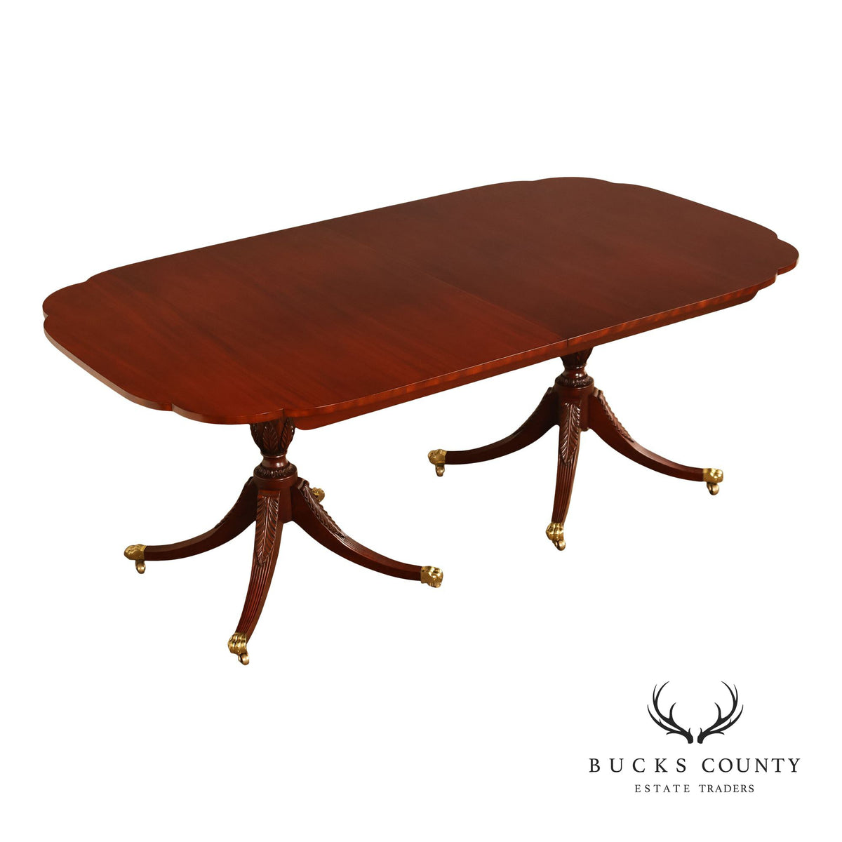 Kindel 'Winterthur' Double Pedestal Mahogany Dining Table
