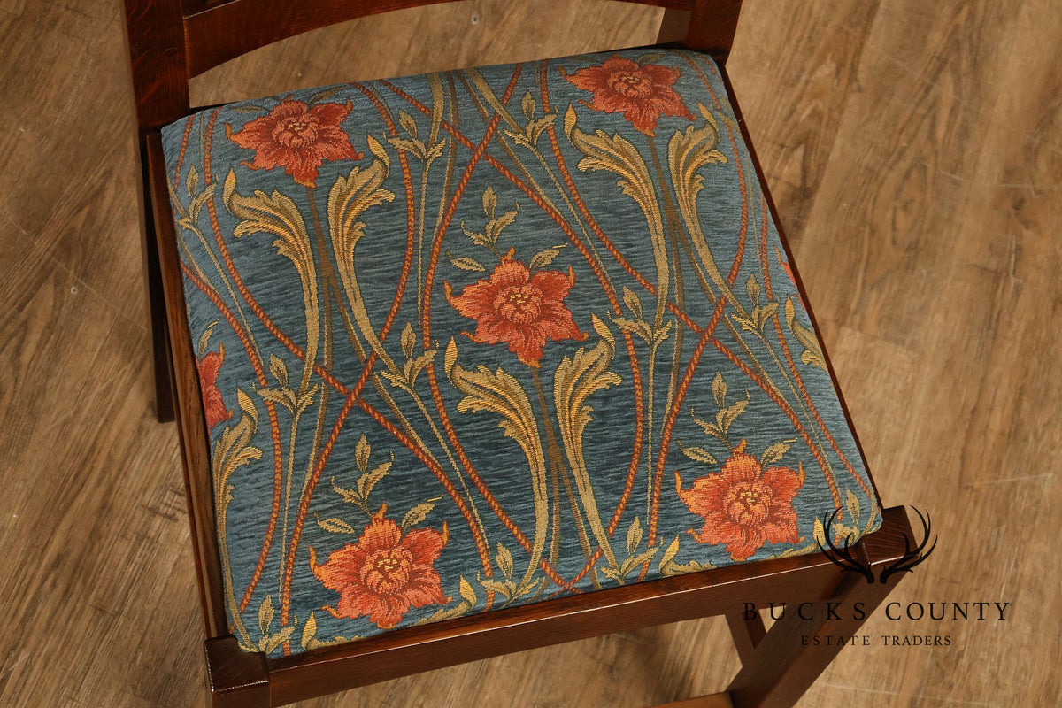 Stickley Mission Collection Set Of Four Cottage Style Bar Stools