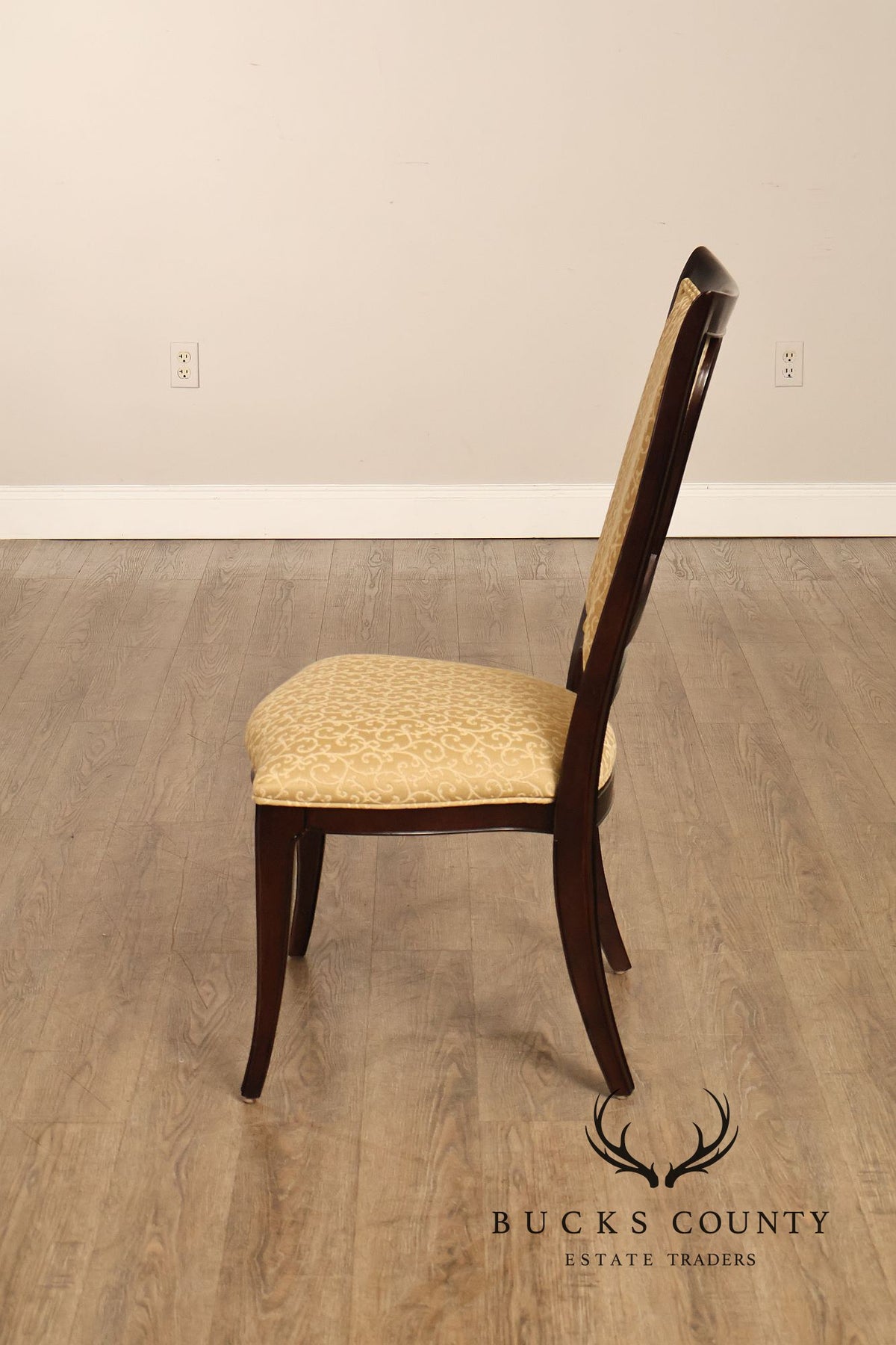 Thomasville Transitional Set of Eight Mahogany Dining Chairs