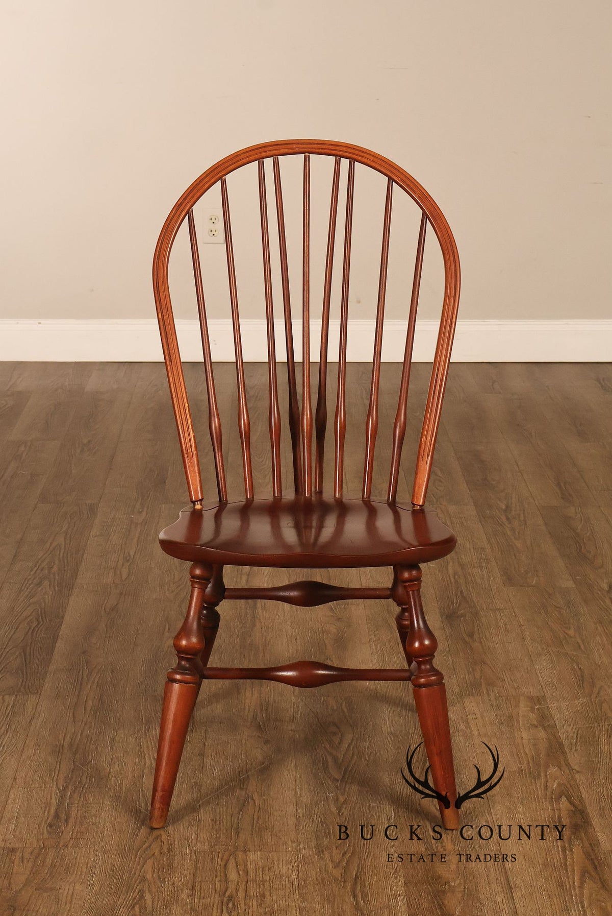 Knob Creek Set Of Three Windsor Fan Back Dining Chairs