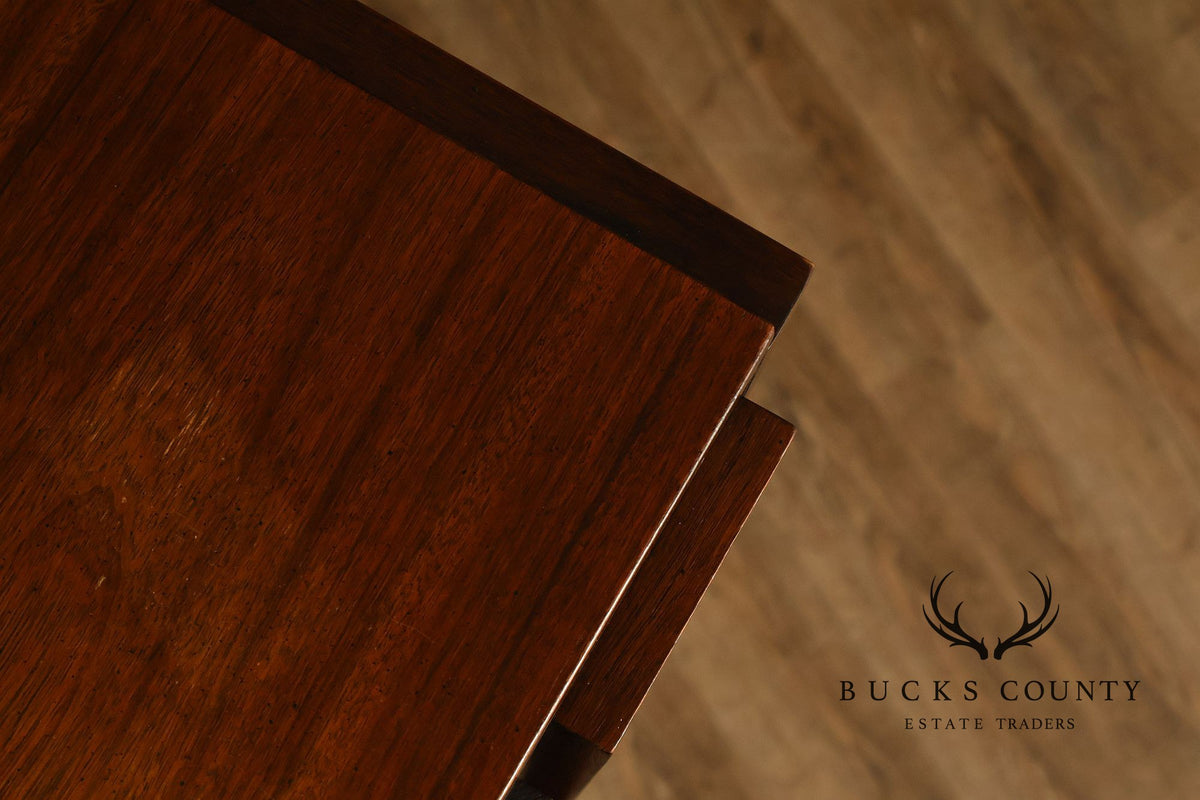 Vintage Lane Mid-Century Modern Brutalist Walnut Armoire