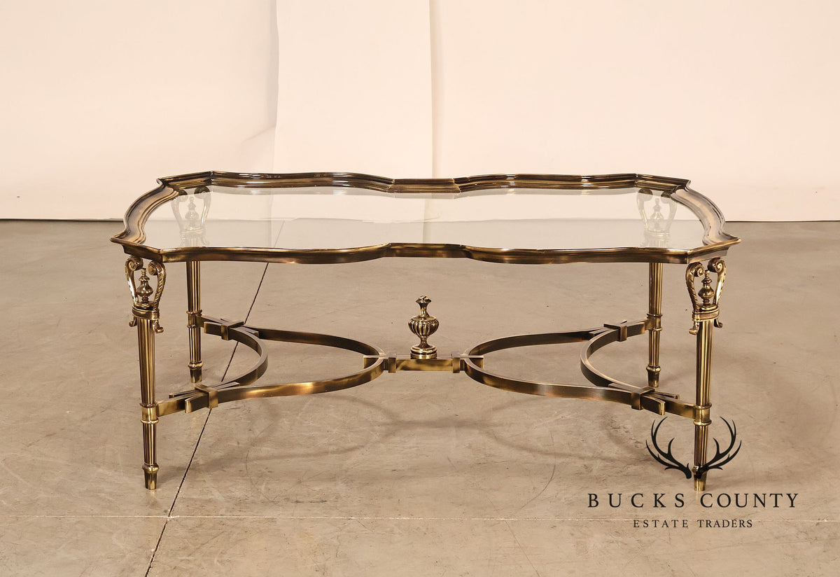 Maitland Smith Glass Top 'Venice' Coffee Table