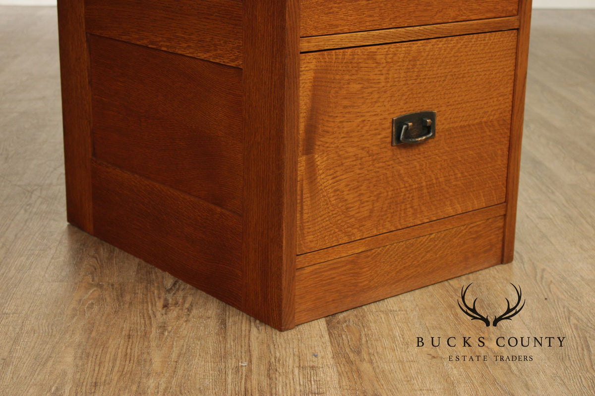 Stickley Mission Collection Oak Two Drawer File Cabinet