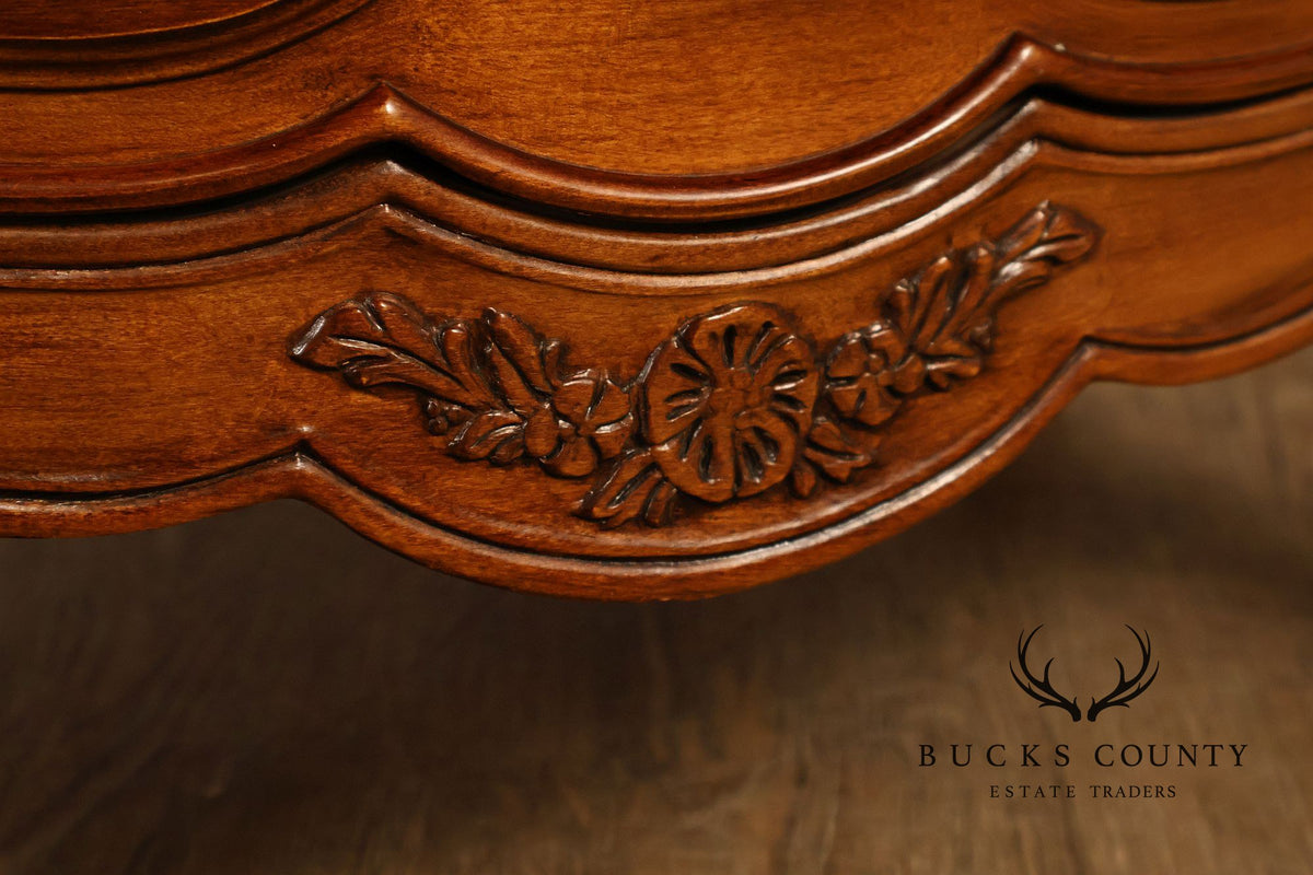 Henredon 'Villandry' French Louis XV Style Walnut Nightstand