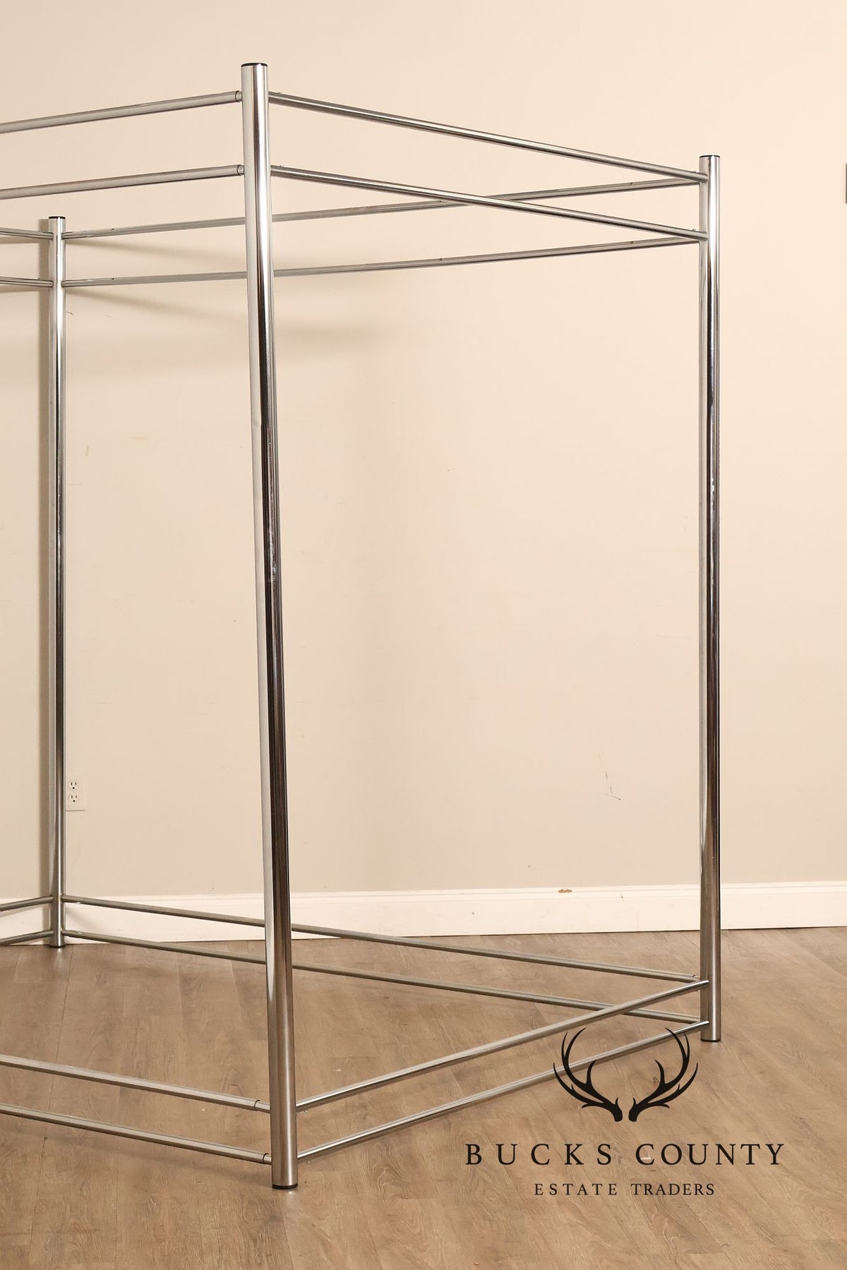 Modern Steel Queen Size Canopy Bedframe