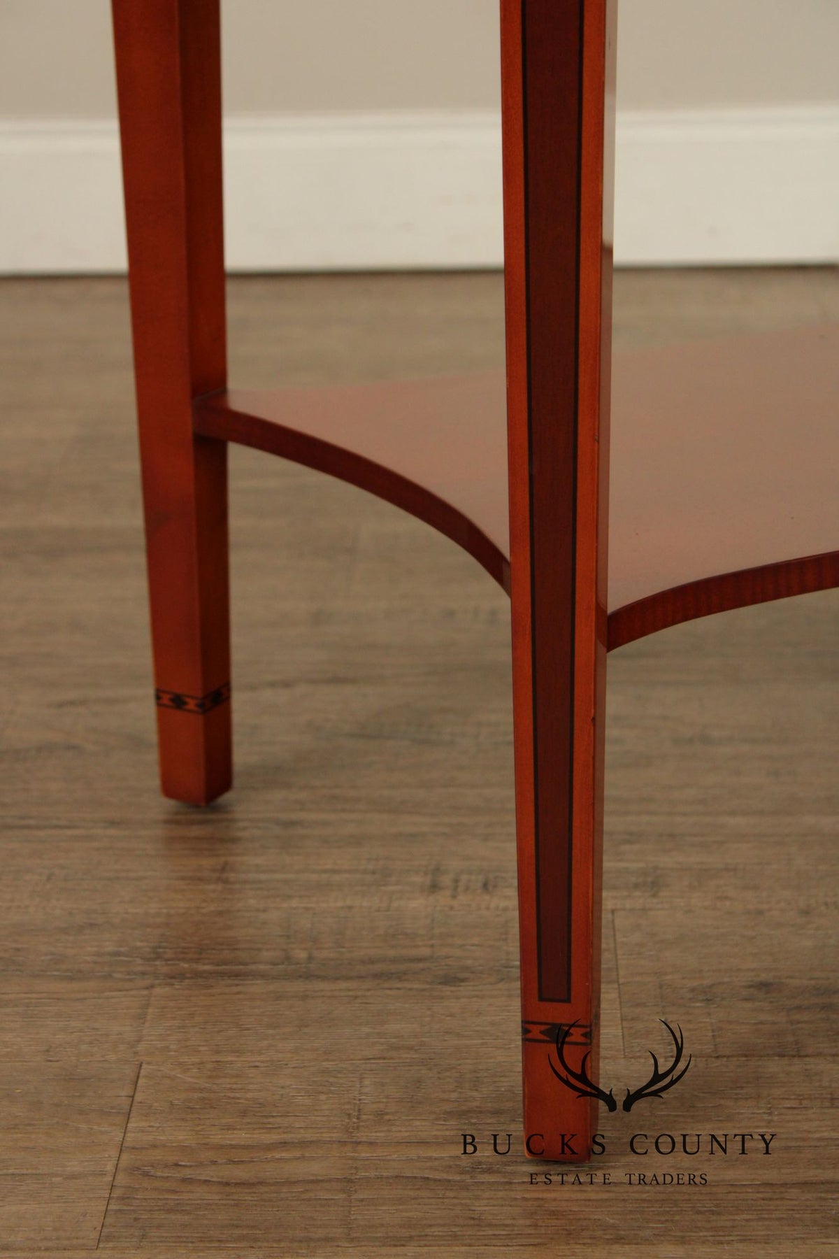 Kindel Federal Style Oval Inlaid End Table
