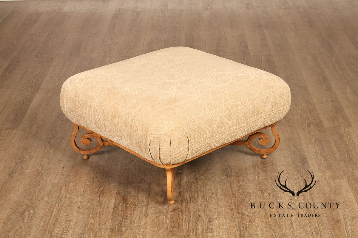 Henredon Upholstered Lounge Chair With Ottoman
