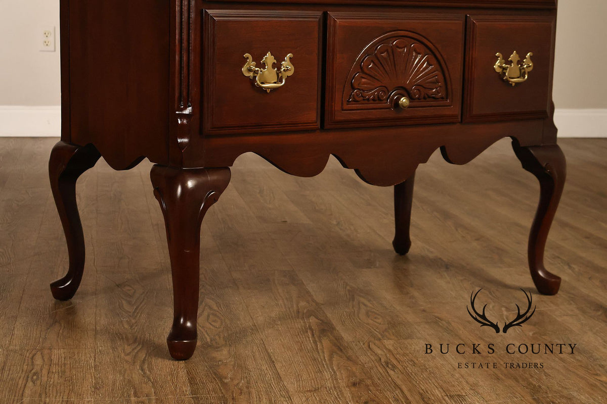 Sumter Cabinet Co. Queen Anne Style Cherry Highboy Dresser