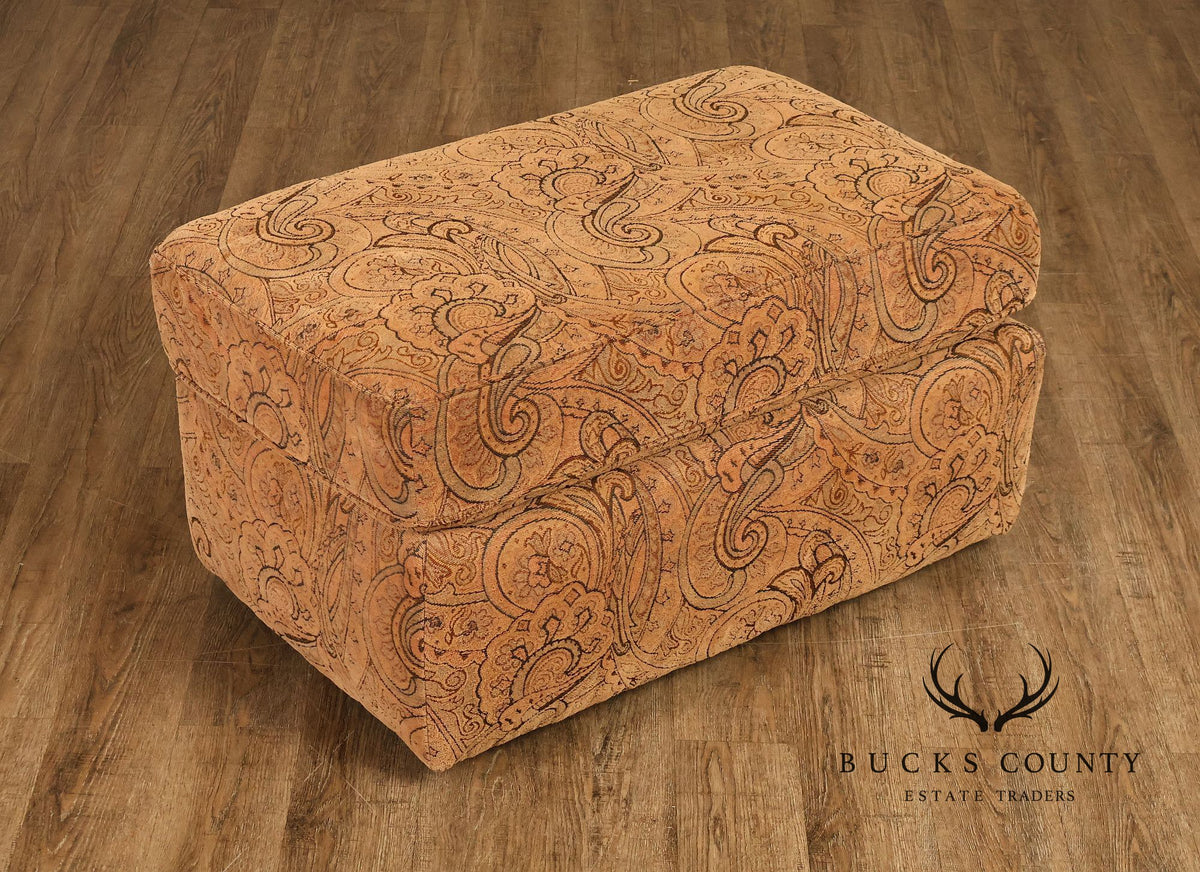 Paisley Upholstered Ottoman