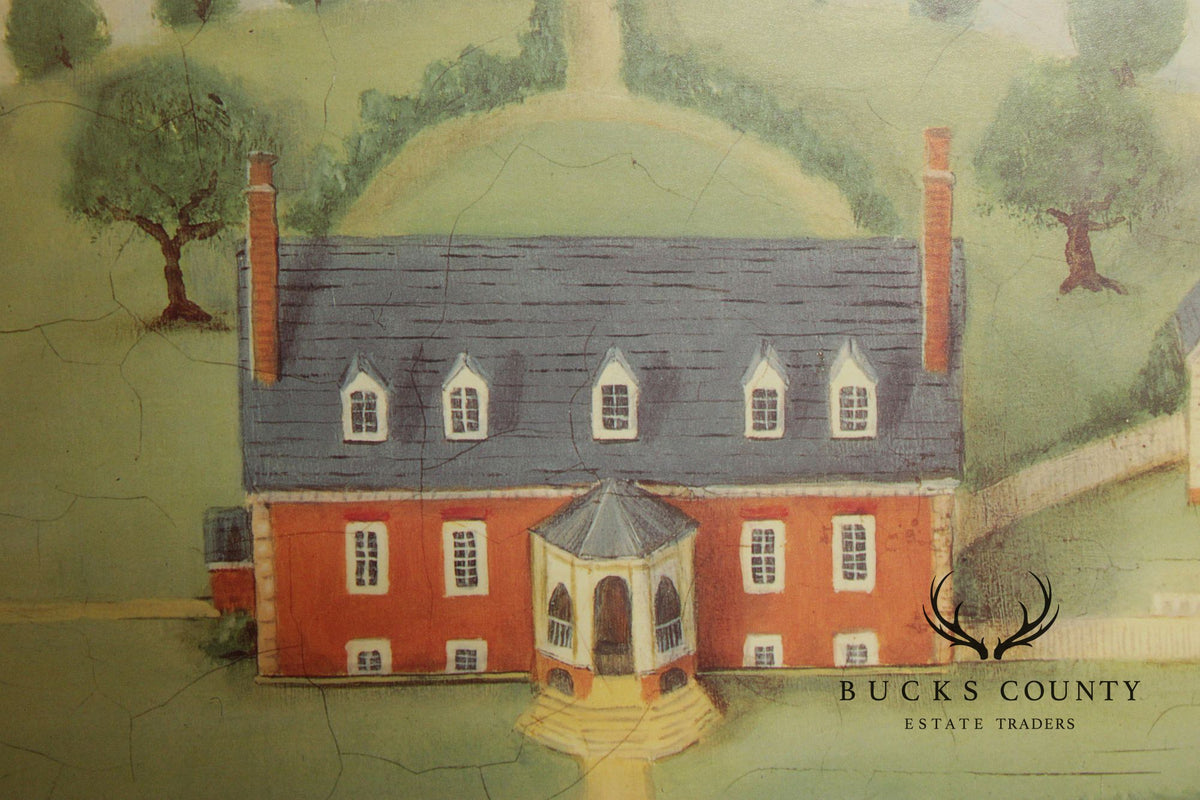 Alexandria Churchill Pair of Custom Framed Prints, 'Governor's Palace' and 'Gunston Hall'