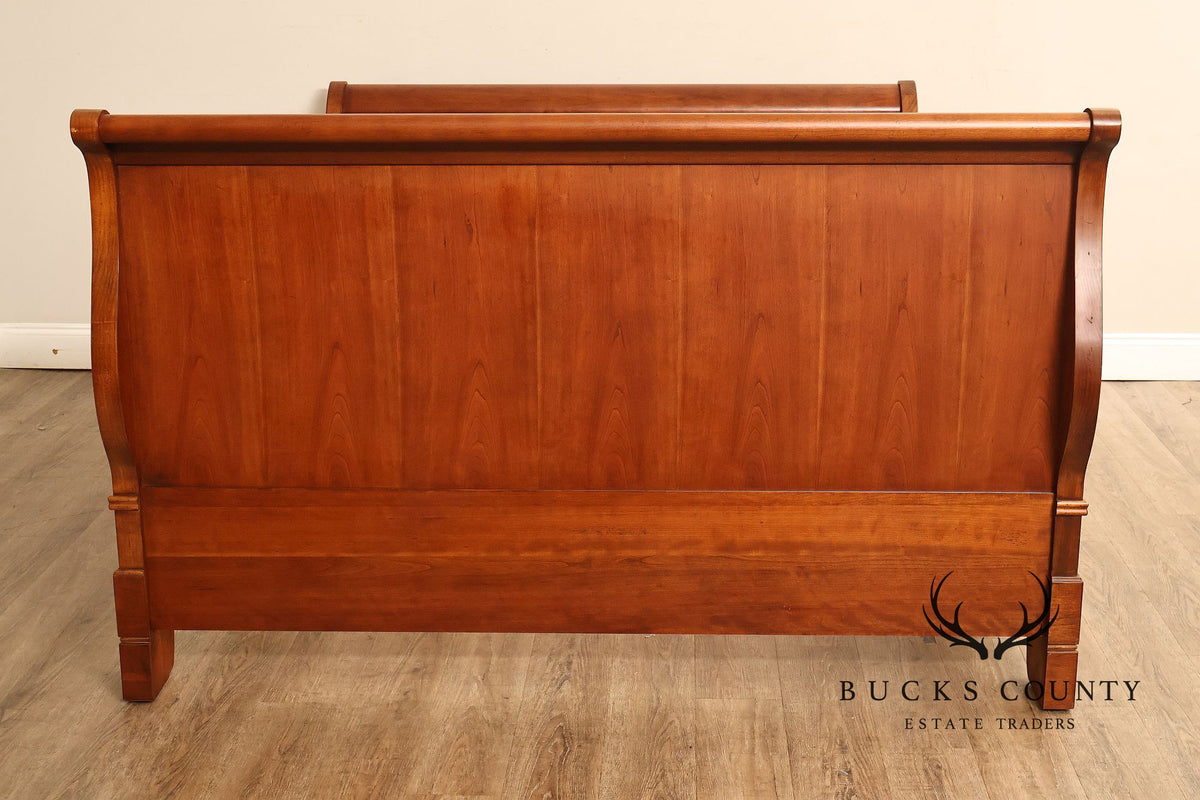 Louis Phillippe Style Cherry Queen Sleigh Bed