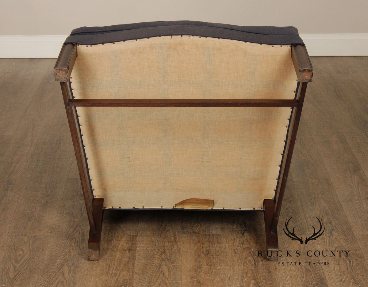 Kittinger Williamsburg Adaptation Chippendale Style Mahogany Wing Chair